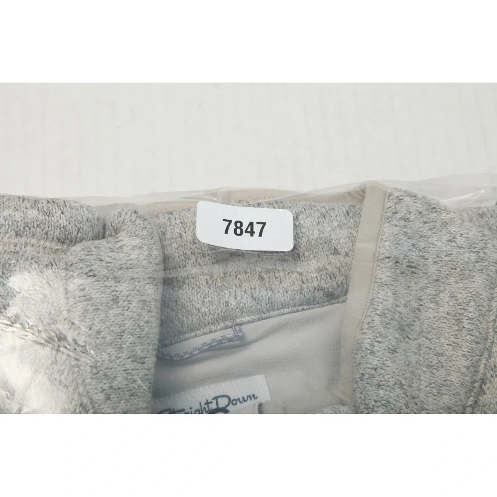 Straight Down Carmel Vest Womens XL Gray Fleece Soft Full Zip Pockets Golf - Picture 13 of 13